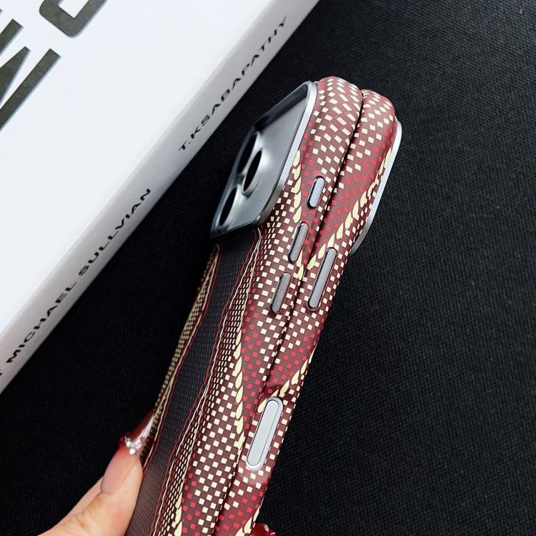 For iPhone 16 Pro Max Electroplated PC Shockproof Full Coverage Magnetic Phone Case