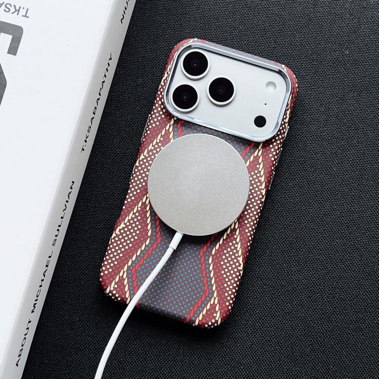 For iPhone 17 Pro Max Electroplated PC Shockproof Full Coverage Magnetic Phone Case