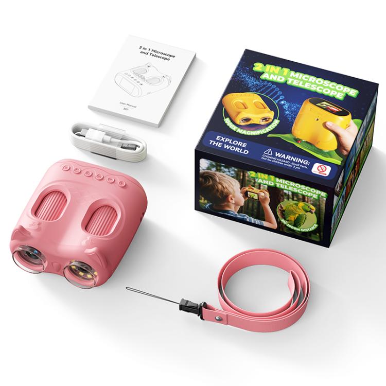 inskam 387 2MP 2-inch Display 2-in-1 Kids Digital Microscope & Binocular Telescope