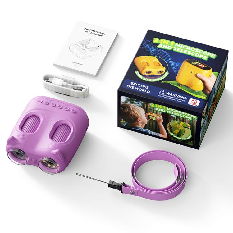 inskam 387 2MP 2-inch Display 2-in-1 Kids Digital Microscope & Binocular Telescope