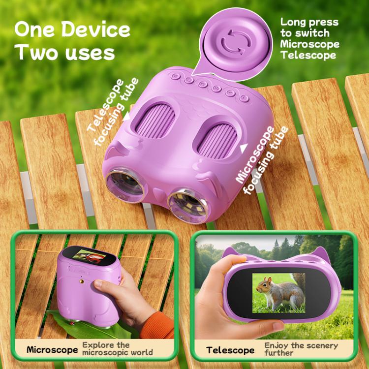 inskam 387 2MP 2-inch Display 2-in-1 Kids Digital Microscope & Binocular Telescope