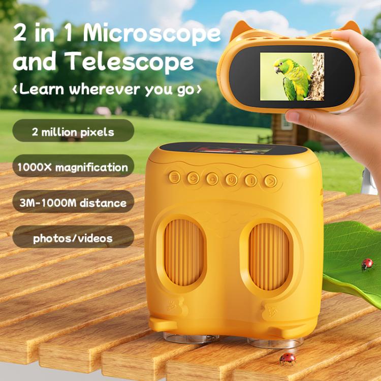 inskam 387 2MP 2-inch Display 2-in-1 Kids Digital Microscope & Binocular Telescope