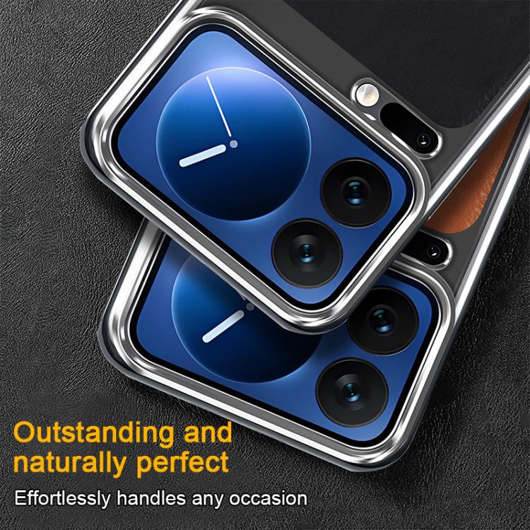 For Xiaomi 13 Palida Electroplated Mecha-Style Leather Textured Shockproof Phone Case