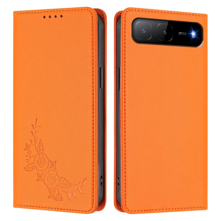 For Tecno Spark Go 5G 2025 / 40 5G Peony Embossed Magnetic RFID Vegan Leather Phone Case