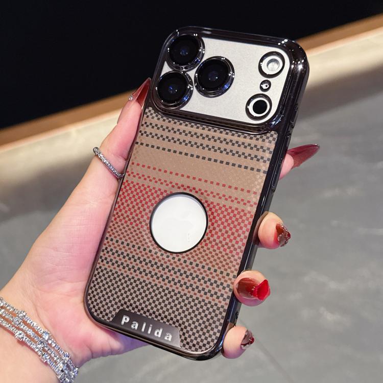 For iPhone 17 Pro Palida Electroplated Kevlar Texture Shockproof Phone Case
