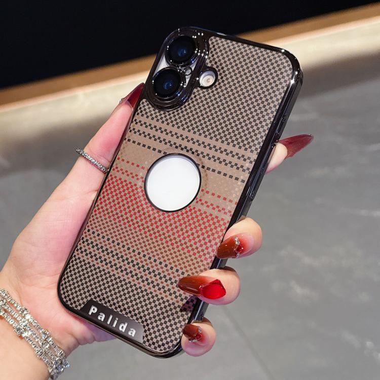 For iPhone 17 Palida Electroplated Kevlar Texture Shockproof Phone Case