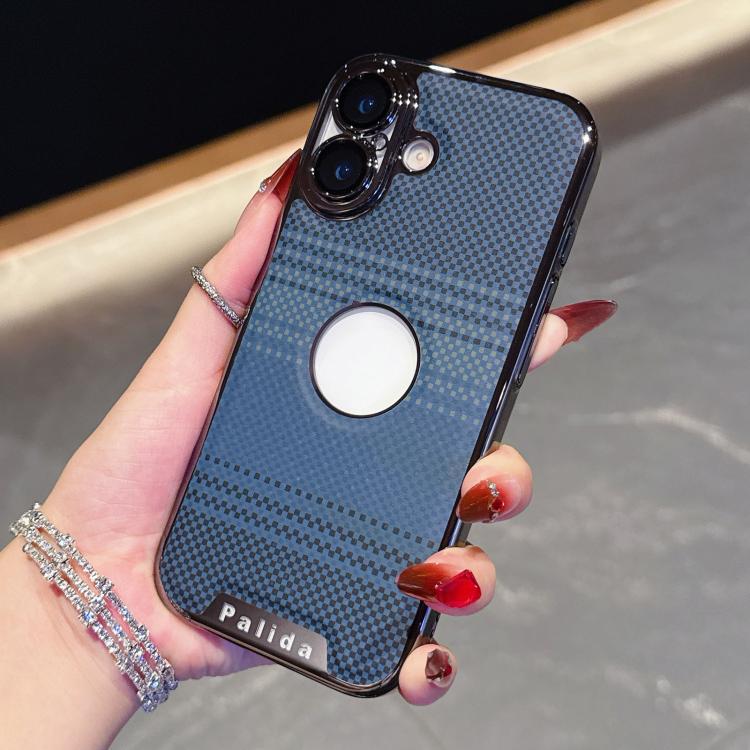 For iPhone 17 Palida Electroplated Kevlar Texture Shockproof Phone Case