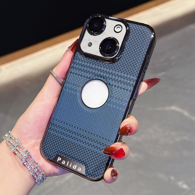 For iPhone 15 Palida Electroplated Kevlar Texture Shockproof Phone Case