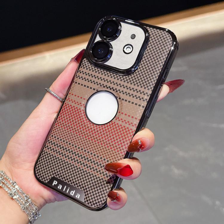 For iPhone 12 Palida Electroplated Kevlar Texture Shockproof Phone Case