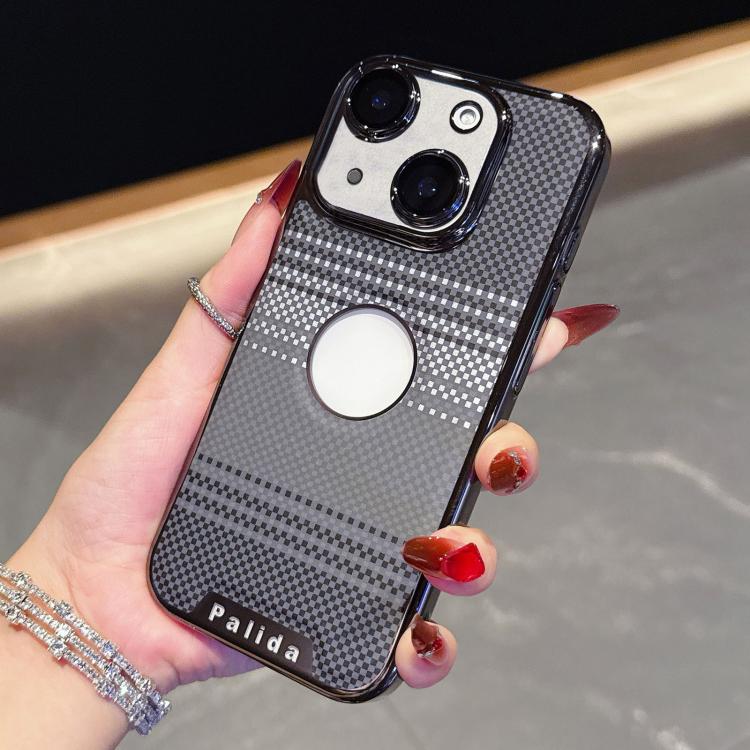 For iPhone 15 Plus Palida Electroplated Kevlar Texture Shockproof Phone Case