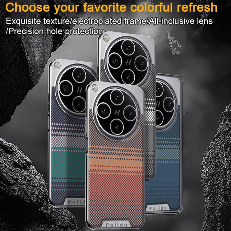 For OPPO Find X8 Pro Palida Electroplated Kevlar Texture Shockproof Phone Case