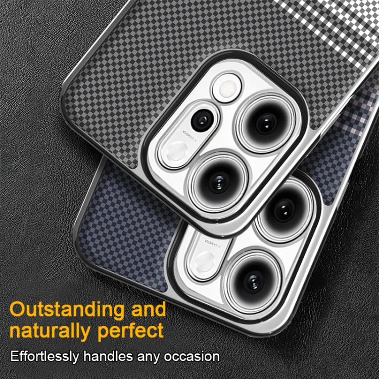 For OPPO Reno13 Global Palida Electroplated Kevlar Texture Shockproof Phone Case