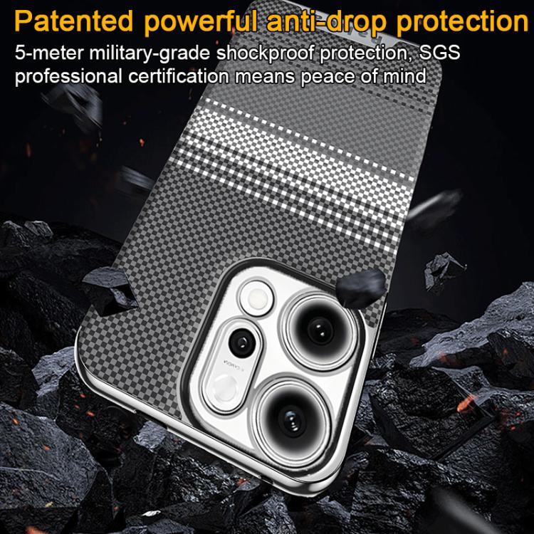 For OPPO Reno13 Pro Global Palida Electroplated Kevlar Texture Shockproof Phone Case