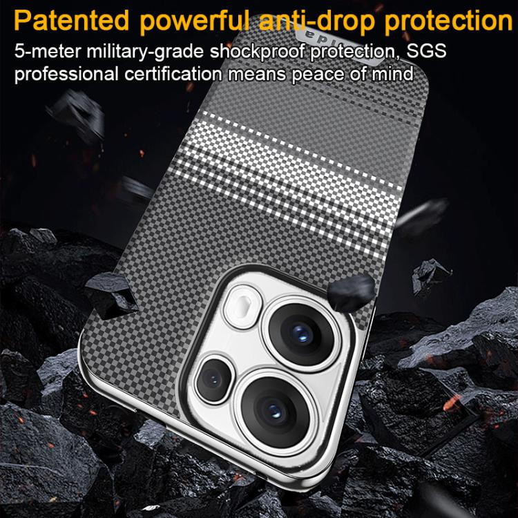 For OPPO Reno14 Global Palida Electroplated Kevlar Texture Shockproof Phone Case