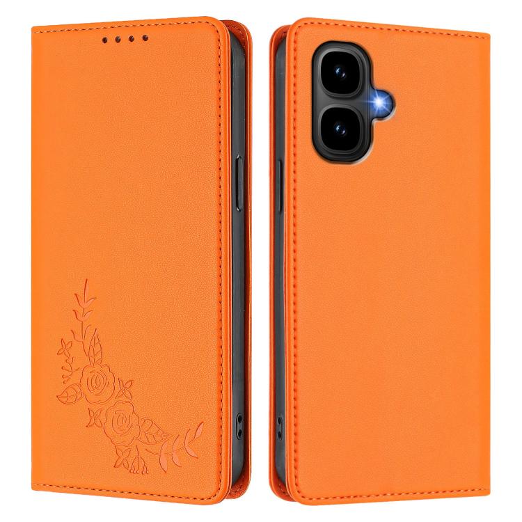 For Infinix Smart 10 4G / Tecno Pop 10 Peony Embossed Magnetic RFID Vegan Leather Phone Case
