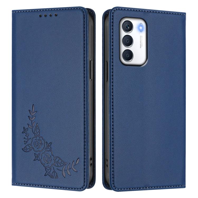 For Infinix Zero 5G 2023 Peony Embossed Magnetic RFID Vegan Leather Phone Case