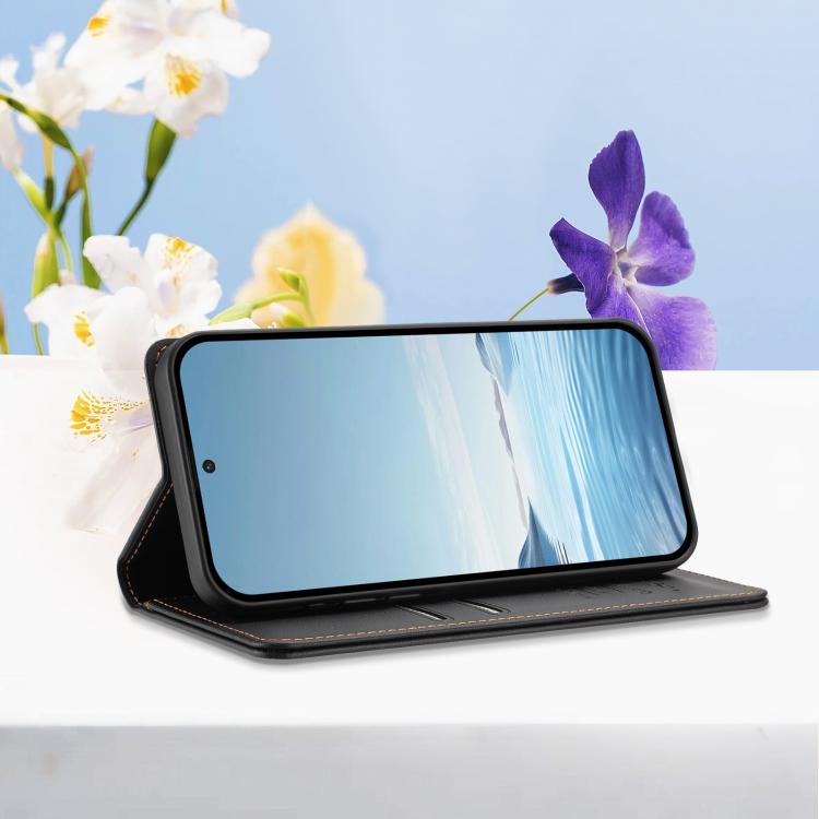 For Infinix Zero 30 5G Peony Embossed Magnetic RFID Vegan Leather Phone Case