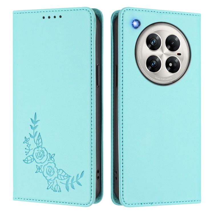 For Infinix Zero 40 4G / 5G Peony Embossed Magnetic RFID Vegan Leather Phone Case
