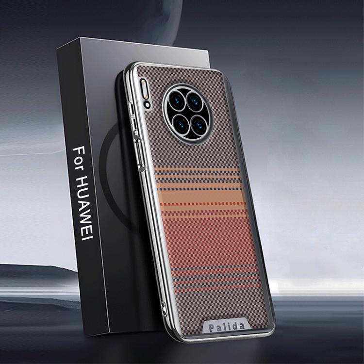 For Huawei Mate 30 Palida Electroplated Kevlar Texture Shockproof Phone Case