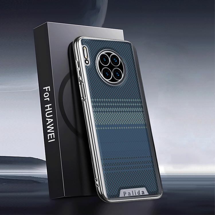 For Huawei Mate 30 Palida Electroplated Kevlar Texture Shockproof Phone Case