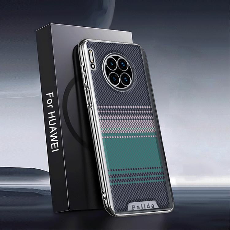 For Huawei Mate 30 Pro Palida Electroplated Kevlar Texture Shockproof Phone Case