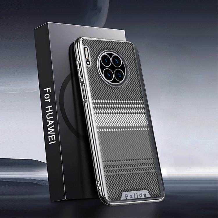 For Huawei Mate 30 Pro Palida Electroplated Kevlar Texture Shockproof Phone Case