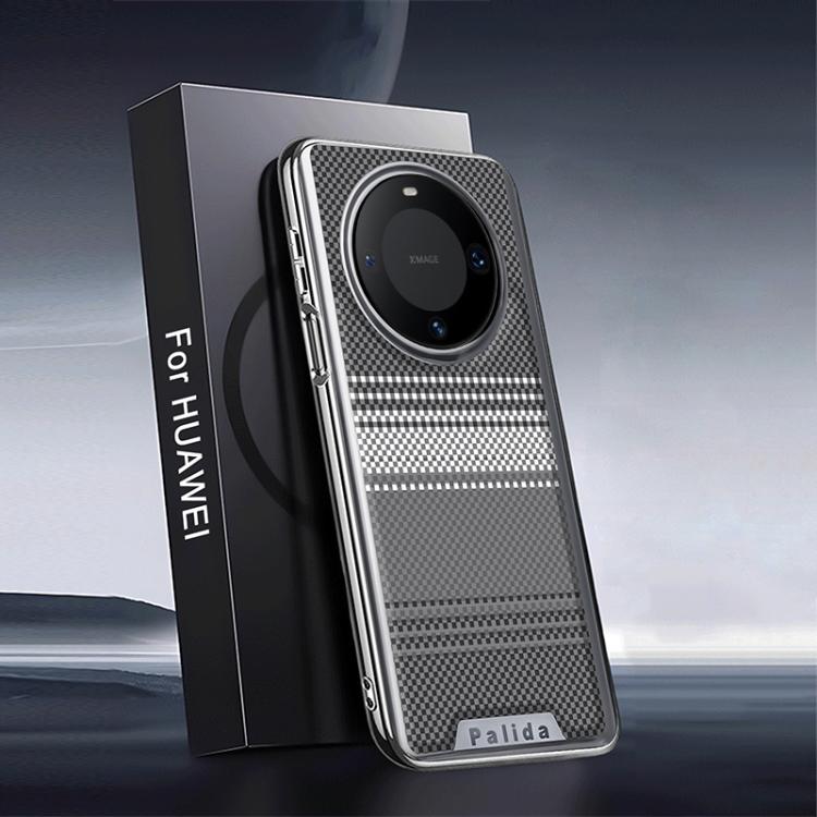 For Huawei Mate 60 Palida Electroplated Kevlar Texture Shockproof Phone Case
