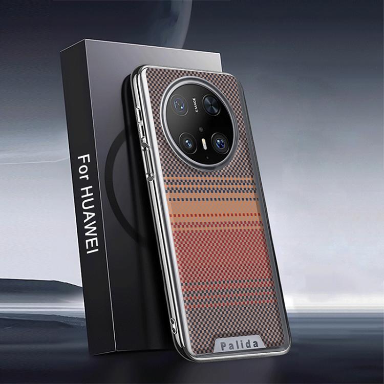 For Huawei Mate 70 Pro Palida Electroplated Kevlar Texture Shockproof Phone Case