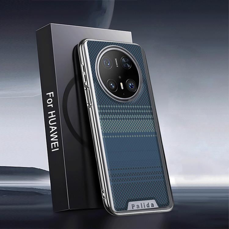 For Huawei Mate 70 Pro Palida Electroplated Kevlar Texture Shockproof Phone Case