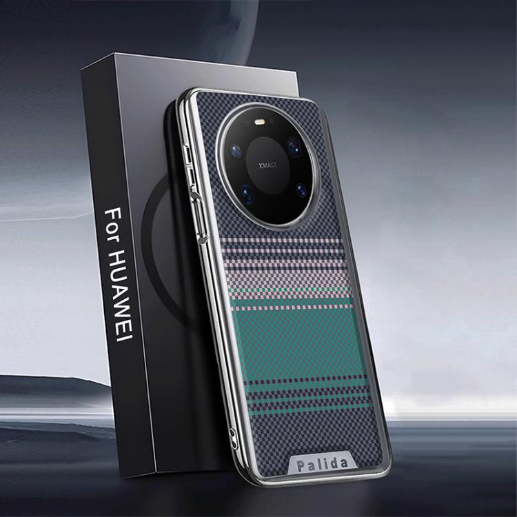 For Huawei Mate 80 Pro Palida Electroplated Kevlar Texture Shockproof Phone Case