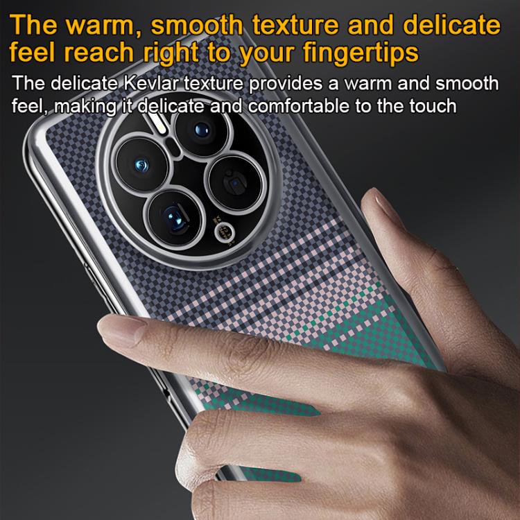 For Huawei Mate 40 Pro Palida Electroplated Kevlar Texture Shockproof Phone Case