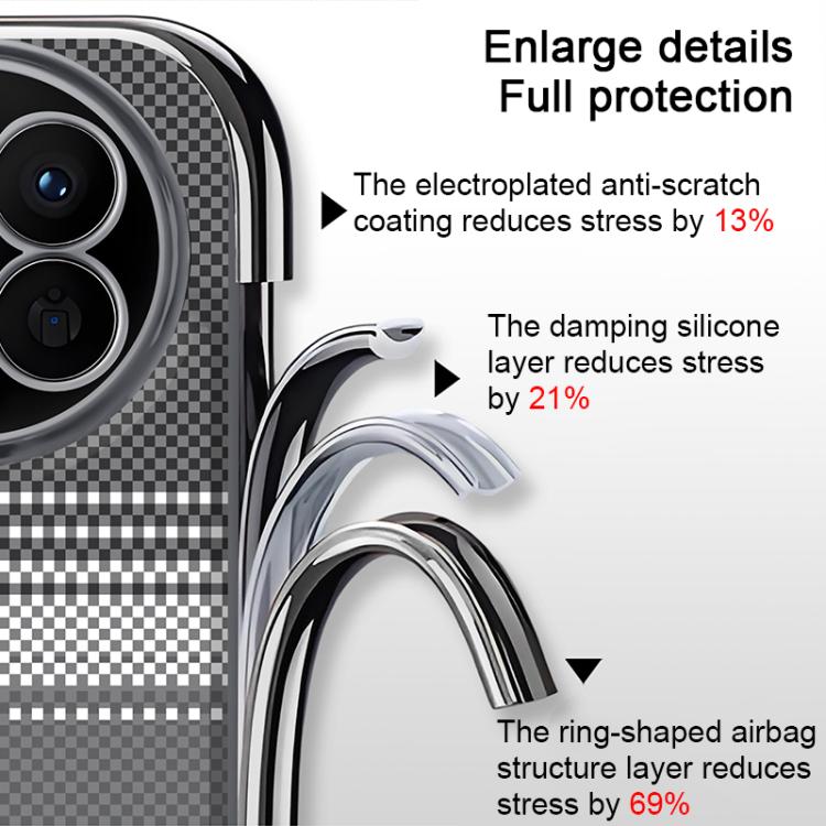 For Huawei Mate 40 Pro Palida Electroplated Kevlar Texture Shockproof Phone Case