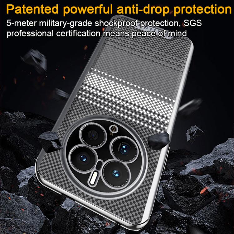 For Huawei Mate 80 Palida Electroplated Kevlar Texture Shockproof Phone Case