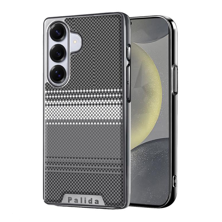 For Samsung Galaxy S24 5G Palida Electroplated Kevlar Texture Shockproof Phone Case