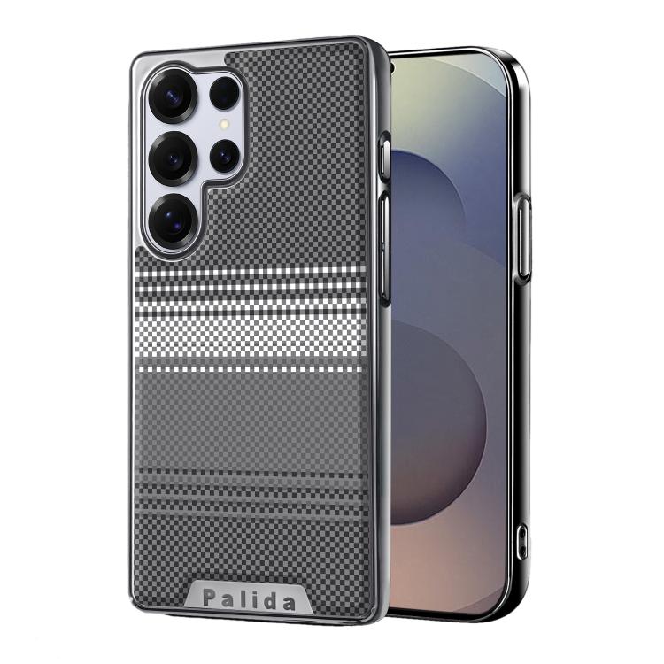 For Samsung Galaxy S25 Ultra 5G Palida Electroplated Kevlar Texture Shockproof Phone Case