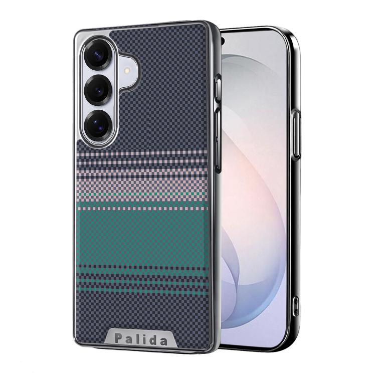 For Samsung Galaxy S26 5G Palida Electroplated Kevlar Texture Shockproof Phone Case