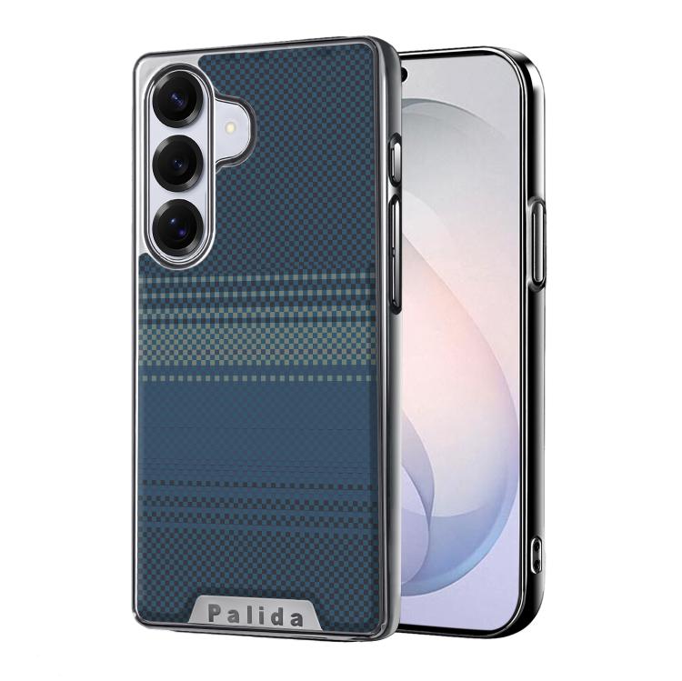 For Samsung Galaxy S26 5G Palida Electroplated Kevlar Texture Shockproof Phone Case