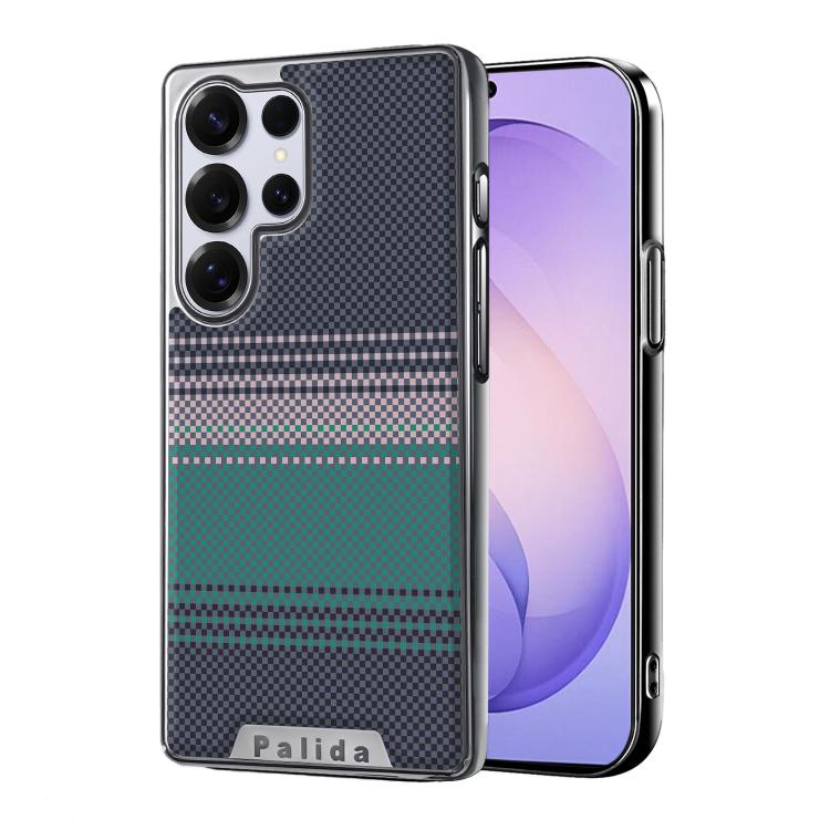 For Samsung Galaxy S26 Ultra 5G Palida Electroplated Kevlar Texture Shockproof Phone Case