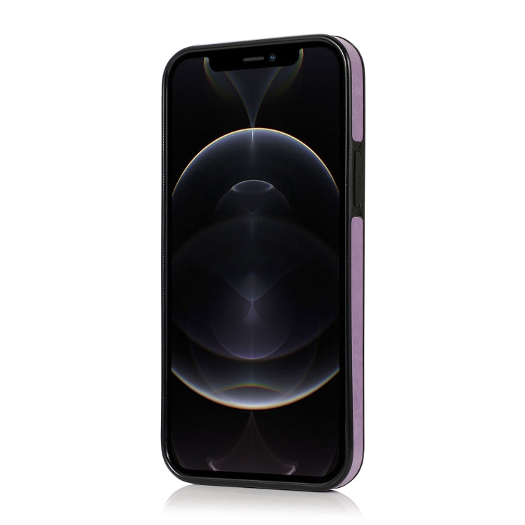 For iPhone 12 Pro Max Mandala Embossed Pattern PU+TPU Protective Case with Card Slots & Holder