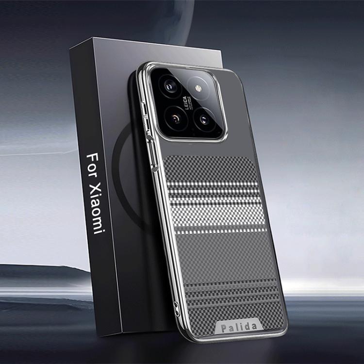For Xiaomi 14 Palida Electroplated Kevlar Texture Shockproof Phone Case