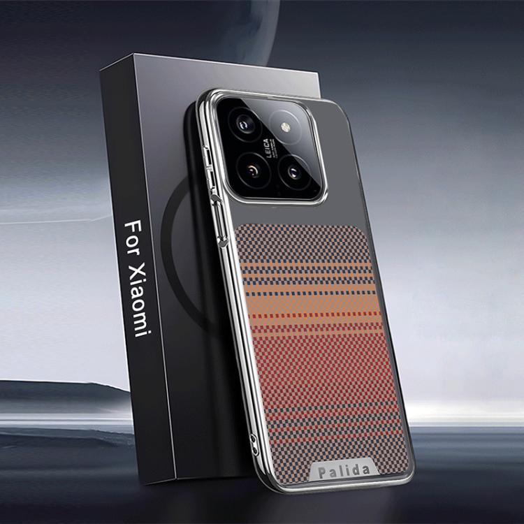 For Xiaomi 14 Pro Palida Electroplated Kevlar Texture Shockproof Phone Case