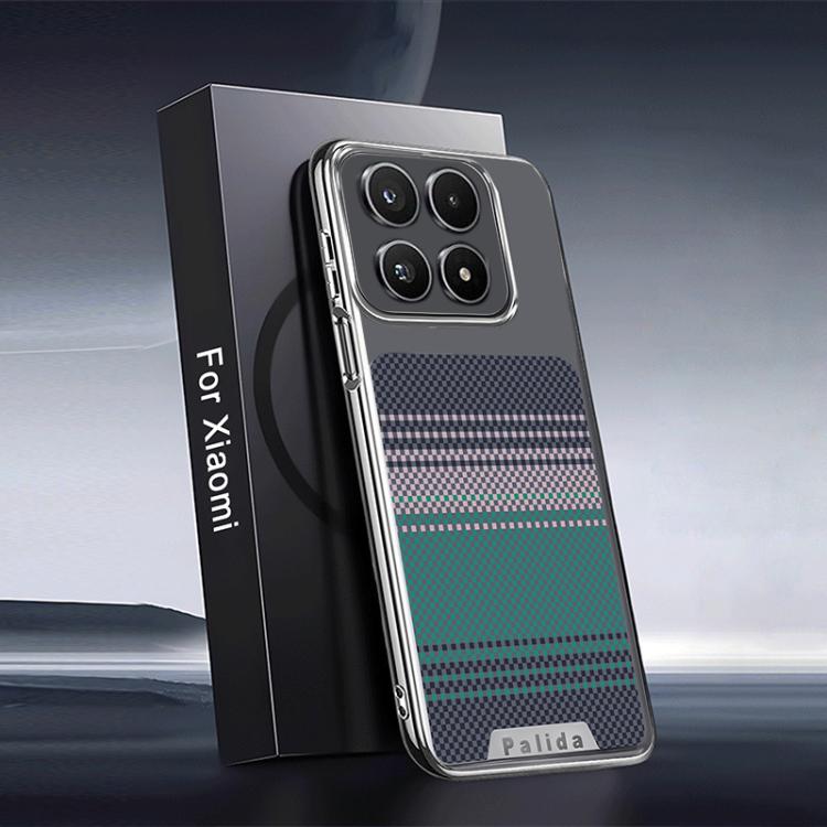 For Xiaomi 17 Palida Electroplated Kevlar Texture Shockproof Phone Case