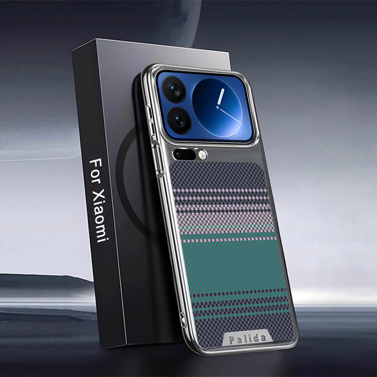 For Xiaomi 17 Pro Palida Electroplated Kevlar Texture Shockproof Phone Case