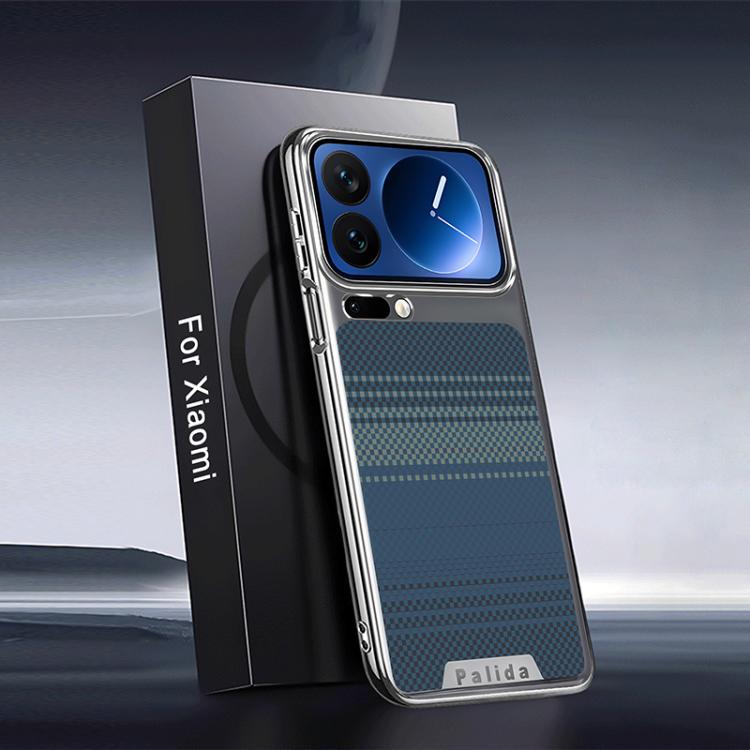 For Xiaomi 17 Pro Palida Electroplated Kevlar Texture Shockproof Phone Case