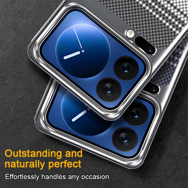 For Xiaomi 14 Palida Electroplated Kevlar Texture Shockproof Phone Case
