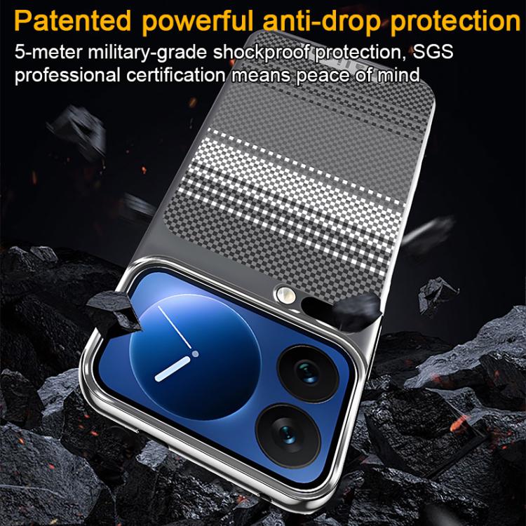 For Xiaomi 14 Palida Electroplated Kevlar Texture Shockproof Phone Case