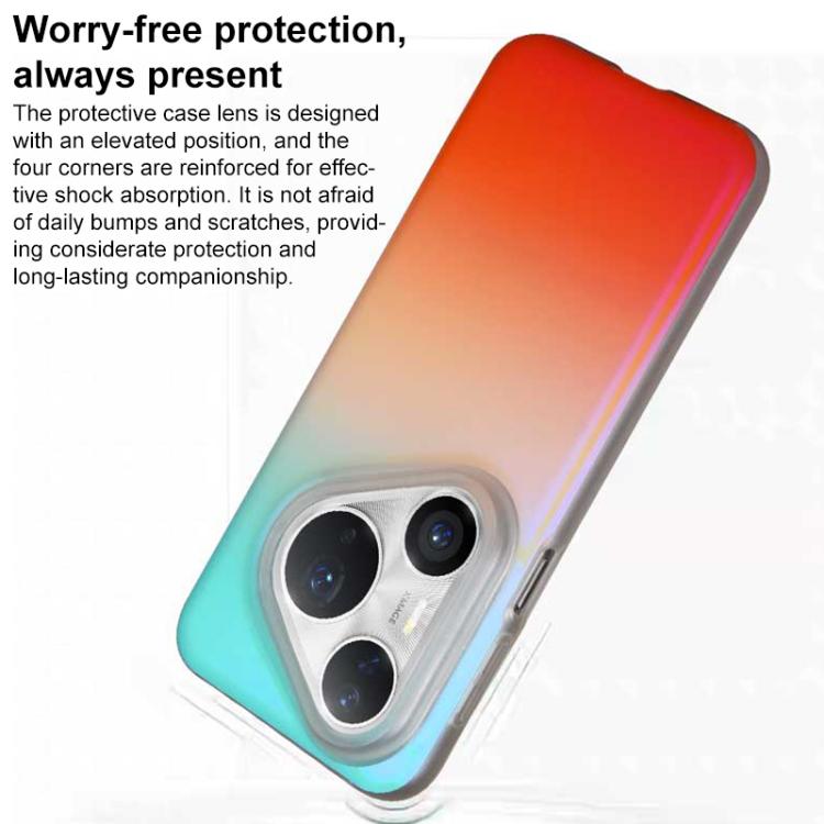 For Huawei Pura 70 Original Color Series Matte Laser Gradient Shockproof Phone Case