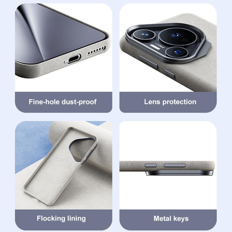For Huawei Pura 80 Pro 5G Flannel Textured Magnetic Full Coverage Phone Case