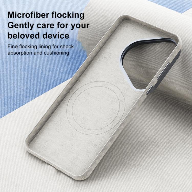 For Huawei Pura 80 Pro 5G Flannel Textured Magnetic Full Coverage Phone Case