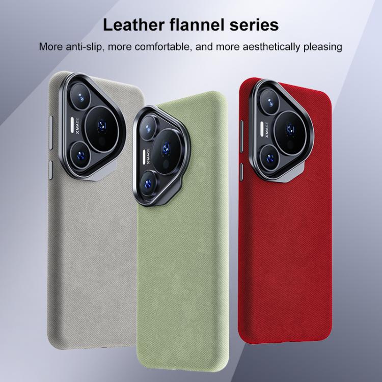 For Huawei Pura 80 5G Flannel Textured Magnetic Full Coverage Phone Case